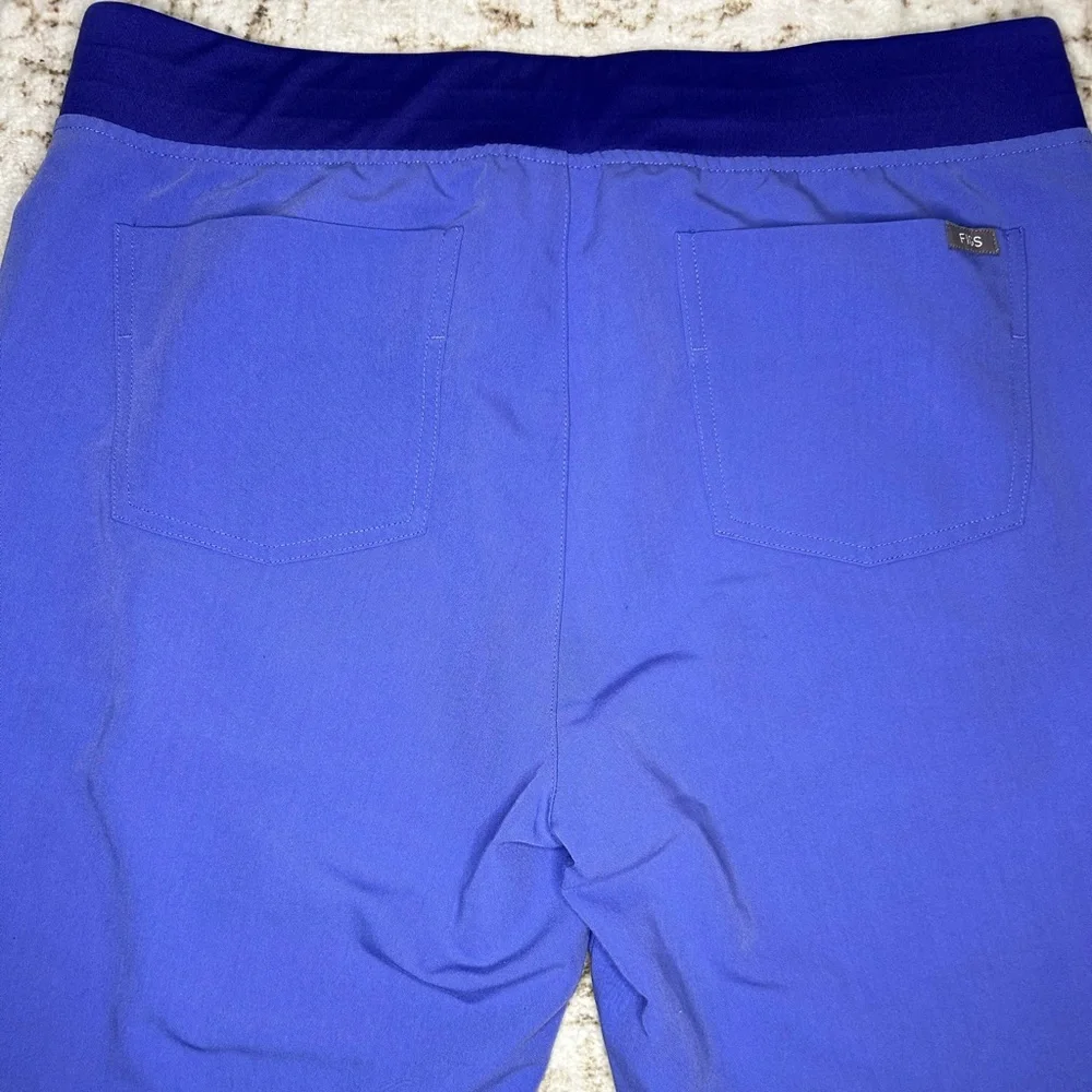 Figs Periwinkle high waisted Zamora Technical Collection Joggers PO# 4239 - Picture 5 of 6